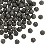 OLYCRAFT 75Pcs 8mm Natural Pyrite Beads Round Gemstone Loose Beads Energy Stone Bead with 1mm Hole for Necklaces Bracelets Jewel