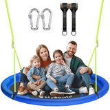 43 Tree Swing 600LB Weight Capacity - Outdoor Waterproof Flying Saucer Swing with Hanging carabiners