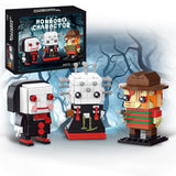 Halloween Action Figure Building Set Compatible with Lego for Adults,Pinhead,Freddy,Billy Horror Present for Fan,Home Decor,for