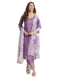 Libas Women'S Silk Blend Kurta Set (49399_Purple_Xxl)