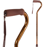 DMI Sports DMI Deluxe Lightweight Adjustable Walking Cane with Soft Foam Offset Hand Grip, Slip Resistance, For Men and Women, F