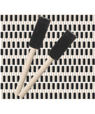 Bates- Foam Paint Brushes, 1 Inch, 200 Pack, Wooden Handle, Sponge Brushes for Painting, Staining, Varnishes, Gluing and DIY Cra