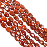 2 Strands Natural Rainbow Stone Beads Oval Shape Red Jasper Beaded for Jewelry Making Necklace Bracelet
