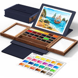 Lightwish Watercolour Painting Set With 24 Colours, Portable Watercolor Kit