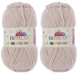 Himalaya Dolphin Baby Yarn Knitting Yarn 2 Skeins 264 Yards 2x100gram Super Bulky Baby Blanket Yarn (80342)