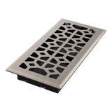 Imperial RG3395 Templar Decorative Floor Register, 4x10 Inch, Brushed Nickel