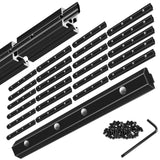 Seekliny 24pcs 2020 Staight Connector Corner Bracket Joint Plate 2020 Hardware T-Slotted Accessories V-Slot with Screws for 8020