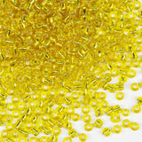 4mm Yellow Seed Beads for Jewelry Making 200 Grams About 3380pcs,6/0 Glass Craft for Making Earrings, Bracelets, Pendants, Waist