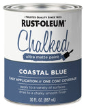 RustOleum 329207 Ultra Matte Interior Chalked Acrylic Paint 30 oz, 30 Fl Oz (Pack of 1), Coastal Blue
