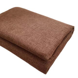 TinaKim Thick Upholstery Fabric for Chair, Faux Burlap Material, for Reupholster Couch Chairs Seat (Brown 15, 6 Yard)