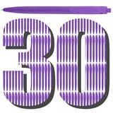 Aozora Pens Bulk 30 Pack Click Pens No Bleed Wholesale Retractable Ballpoint Pens Medium Point,Smooth Ink Pens for Journaling Sc