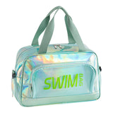 Calandis? Beach Bag Travel Tote With Zipper Swim Tote For Gym Holiday Swimming Storage Green | Womens Handbags & Bags | Clothing