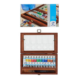 Van Gogh Watercolor Paint Set, Wood Box, 12-Tube + 3 Accessories