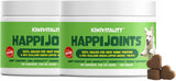 HappiJoints Hip and Joint Supplement Treats for Dogs, Cats 100% Grass-Fed Beef Bone Collagen New Zealand Green-Lipped Mussels
