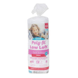 Fairfield PolyFil LowLoft Fil Loft 100% Bonded Polyester Batting72, 72 x 90, White