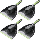Zopeal 4 Set Dustpan and Brush Set, Small Handheld Broom for Home Kitchen