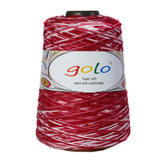 golo Cotton Cone Yarn for Hand Knitting 6/4 Warp Yarn 250g Cotton Yarn for Weaving D145-Red