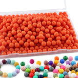 Sunrony 240Pcs 12mm Silicone Beads for Keychain Making, Round Silicone Beads for Pens and Necklace Bracelet Crafts Making(Dark O