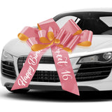 Wonderjune Rose Gold Car Bow, 30 Inch, Sweet 16 Birthday Party Decoration