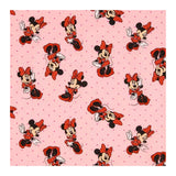 Hobby Lobby Pink Minnie Mouse Printed Calico Fabric (1 Yard) - Printed Sewing Fabric for Sewing Clothes, Homeware, & Other Acces