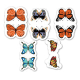 woopme Butterfly Design Magnetic Bookmark for Book Lovers Readers Students Gift Magnetic Page Clips Folding Set of 5