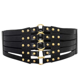 Redhorns Elastic Fabric Waist Belt For Women Dresses Elegant Ring Design Stretchy Wide Ladies Belt For Saree Girls Jeans Free