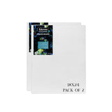 Eduway Canvas Board For Painting- 18X24 Pof 2 | Premium Quality 7Oz Pre-Primed Cotton Canvas Board For Artists & Beginners | Ide