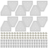 Seekliny 12pcs 3030 Brackets T Plate Connector Joint Plate T Slot Hardware V Slot Accessories 3030 Aluminum Extrusion Bracket Si