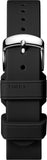 Timex TW7C08200 Two-Piece 18mm Black Silicone Quick-Release Strap