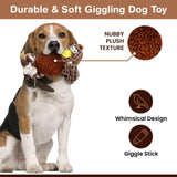 Ethical Pets Gigglers Chicken Dog Toy, 12-Inch, Assorted