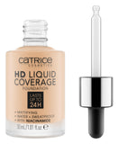 Catrice | Hd Liquid Coverage Foundation | High & Natural Coverage | Vegan & Cruelty Free (008 | Fair Beige) -Like New