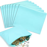 Sanwuta 8 Pcs Zippered Silver Storage Bags Anti Tarnish Silver Pouches Keeper Jewelry Storage Protector Bags(9 x 12 Inch,Lake Bl