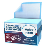FRONTLINE Disposable Underpads Large 23'' X 36'' Absorbent Bed Pads, Medical Hospital Bed Incontinence Chux Pads | Thick Waterpr