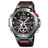 Skmei Military Sport Digital Watch, Black Dial Abs & Zinc Alloy Case Men'S Watch, Tpu Army Green Band, Waterproof 50M With Alarm