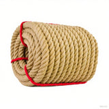 Hemp Rope (1 Inch x 50 ft), Natural Twisted Heavy Duty Jute Rope for Tug of War, Crafts, Landscaping, Home D cor, Swing & Garde