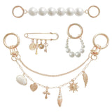 Xandova Bag Charm Purse Extender Chain,Elegant Gold Purse Charms for Women(Shell)