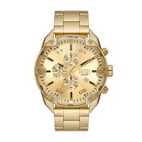 Diesel Spiked Analog Gold Dial Men'S Watch-Dz4608