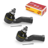 Metrix Premium Chassis Parts - 2 PC Front Outer Tie Rod End Kit Fits 1990-2005 Mazda Miata, Replacement ES3191, Made in Europe