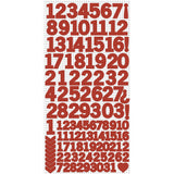 Kaisercraft AS263 Number Stickers 6X12Red