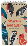 Blue Q Spiral Notebook 3x5 Small Notepad for Note Taking Into Birds