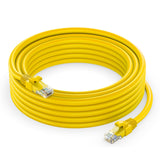 Maximm Cat 6 Ethernet Cable - 15 ft High-Speed LAN, Internet, Patch & Network Cable - UTP, 10Gbps, 550MHz Ethernet Cord - Yellow