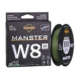 SeaKnight W8 II 8 Strands Braided Lines 164Yds/ 328Yds/ 547Yds Smooth PE Braid Multifilament Carp Fishing Lines Saltwater for Se