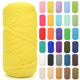 Tshirt Yarn for Crocheting,Chicken Yellow T Shirt Chunky Elastic Fabric Thick T-Shirt Crochet Yarn for Beginners Crocheting Hand