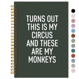 BESERH Funny Campus Notebooks for Work, Funny Office Gifts for Coworkers Women Men, Funny Boss Day Gifts, Turns Out This Is My C