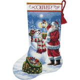 Dimensions Needlecrafts Dimensions Holiday Glow Stocking Counted Cross Stitch Kit, 7008952