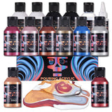 OPHIR Metallic Pouring Paint Set, Pre-Mixed Paint Pouring Supplies, Ready to Pour Metallic Acrylic Paint for Canvas, Paper, Rock