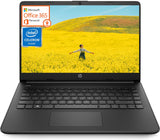 HP 14 Inch Thin and Light Laptop for Student and Business, Intel Celeron N4120, 12H Long Battery, 16GB RAM, 320GB Storage (64GB