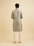 Manyavar Men'S Brocade Self Design Kurta Set (Green,Xxxl) Green 3Xl