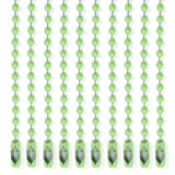 Lemonkey 10Pcs Ball Beads Chains Bulk,Green KeyChains Rings Metal 4 Inch Dog Tag Metal Small Chains with Connectors for Hanging