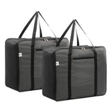 Kuber Industries Pack Of 2 Storage Bag | Clothes Storage Bag | Rexine Underbed Storage Bag | Wardrobe Organizer For BlanketComf